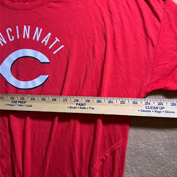 Campus Lifestyle Women XL Cincinnati Red MLB Side Tie Short Sleeve Short‎ (V) - Picture 3 of 7